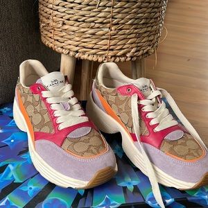 Coach Sneakers monogram tricolor VERY BEAUTIFUL